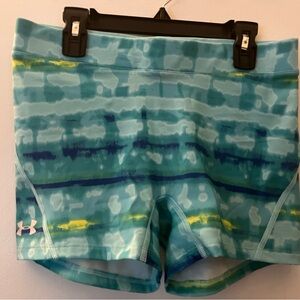 Under Armour Blue and Green Athletic Shorts